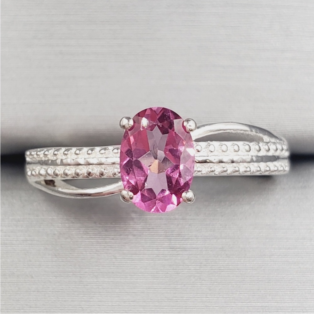 Pink Topaz Ring